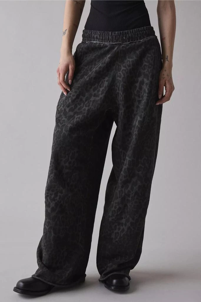 Jaded London Jaded London Charcoal Leopard Marled Monster Jogger 2