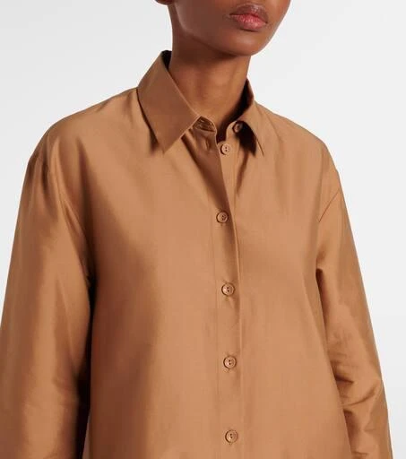 Max Mara Sella cotton-blend shirt dress 4