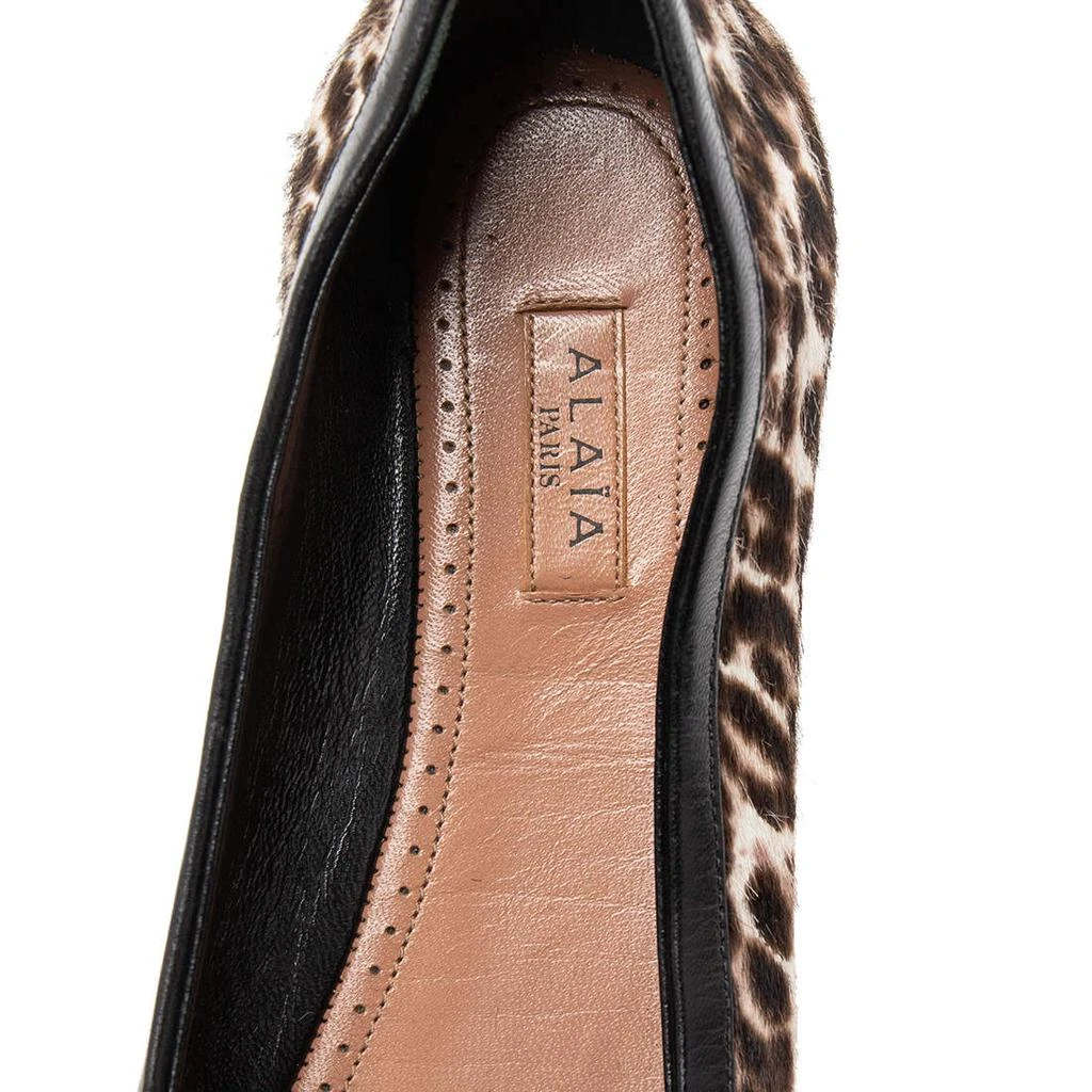 Alaïa Alaia Beige/Black Pony Hair And Leather Ballet Flats Size 36.5 7