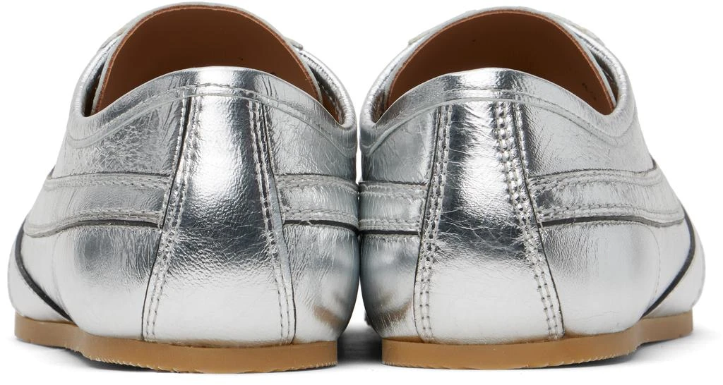 Dries Van Noten Silver Leather Sneakers 2