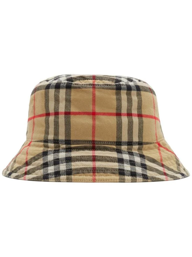 Burberry Burberry Vintage Check Cotton Bucket Hat 1