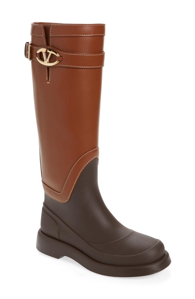 Valentino VLOGO Knee High Rain Boot