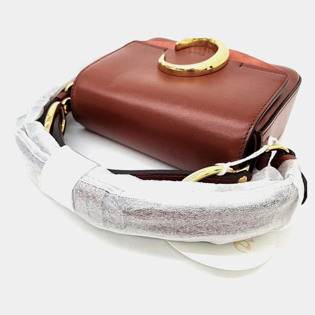 Chloé Chloe Brown Leather Mini C Crossbody Bag 4