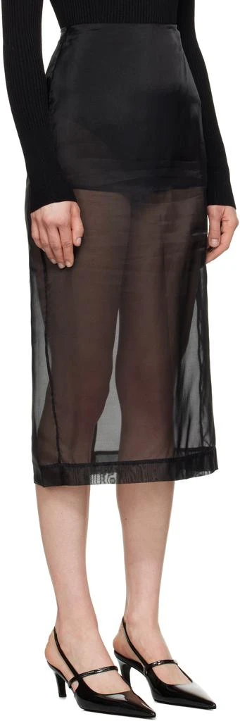 The Frankie Shop Black Peri Sheer Midi Skirt 2
