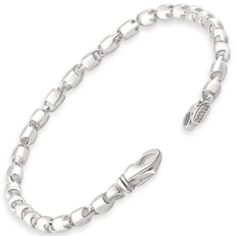 Pompeii3 Men
s 14k Gold (16gram) or Platinum (30gram) 4.5mm Link Bracelet 8.5" 2