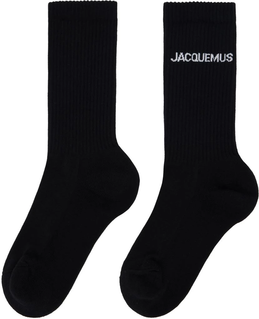 JACQUEMUS Black Les Classiques 'Les chaussettes Jacquemus' Socks 2