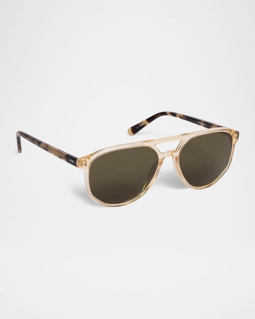 Krewe Brando Acetate Aviator Sunglasses 2