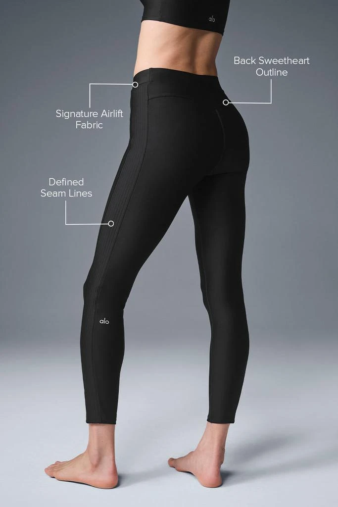 Alo Airlift High-Waist 7/8 Turn It Up Legging - Black 2