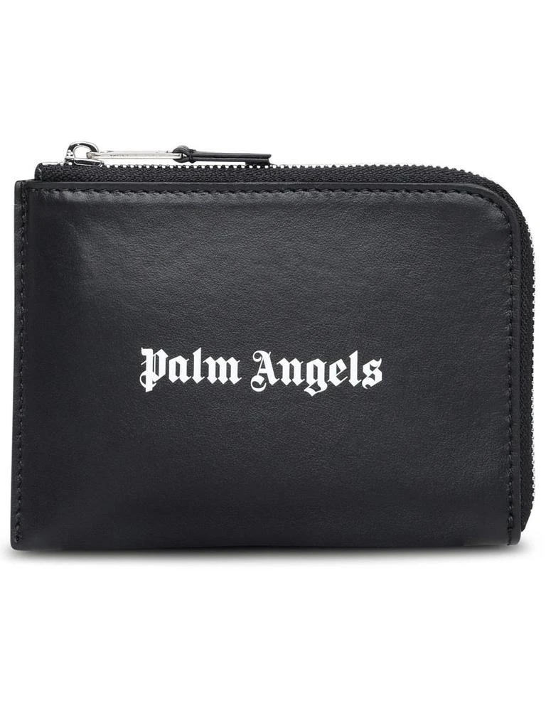 Palm Angels Palm Angels Black Leather Cardholder 1