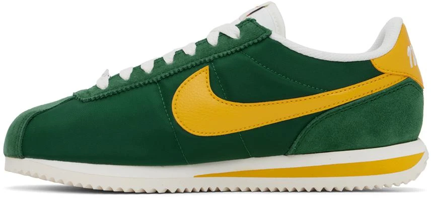 NIKE Green & Yellow Cortez Sneakers 3