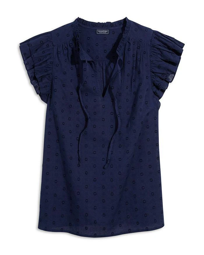 Vineyard Vines Double Ruffle Flutter Sleeve Top 5