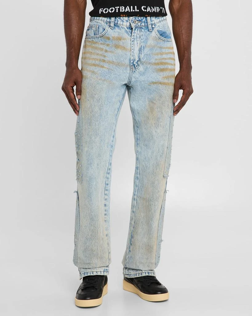 WHO DECIDES WAR Men's Mechanic Signature Denim Jeans 4