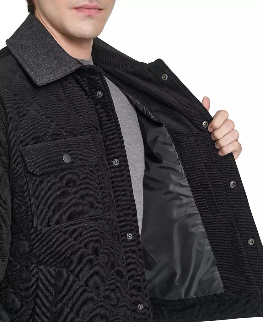 Cole Haan Men
s Collared Quilted Button-Front Jacket 5