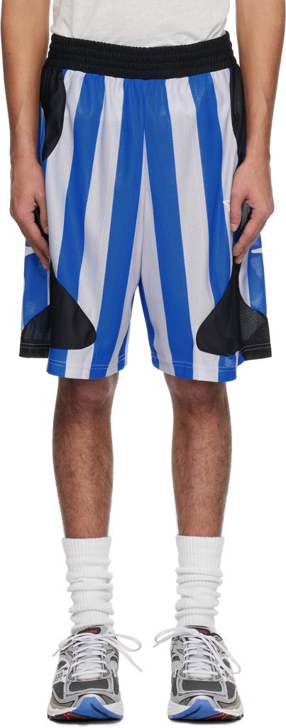 Perks and Mini Blue & Gray Mondschein Mesh Shorts