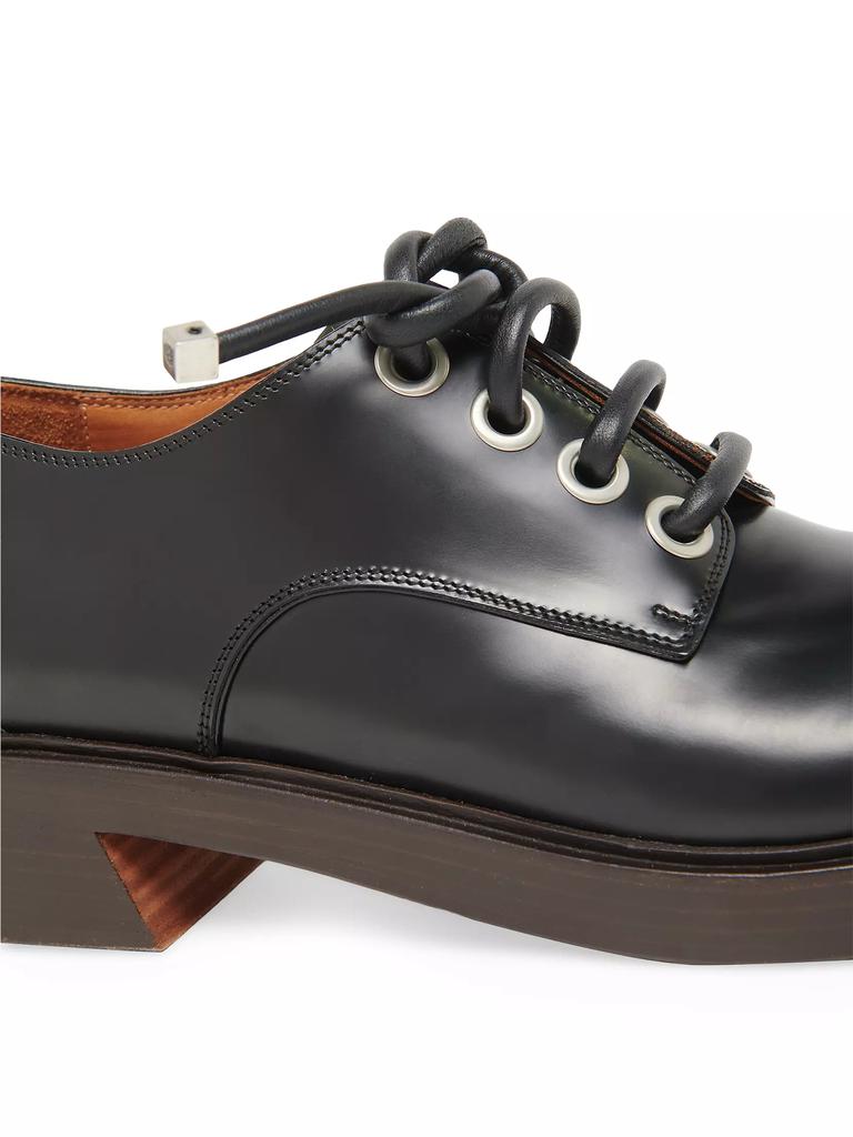 ドレスシューズ・革靴・ビジネスシューズ Alexander Mcqueen Black leather lace-up shoes Men's Trunk Lace Up Derby Shoe in Black | McQueen US