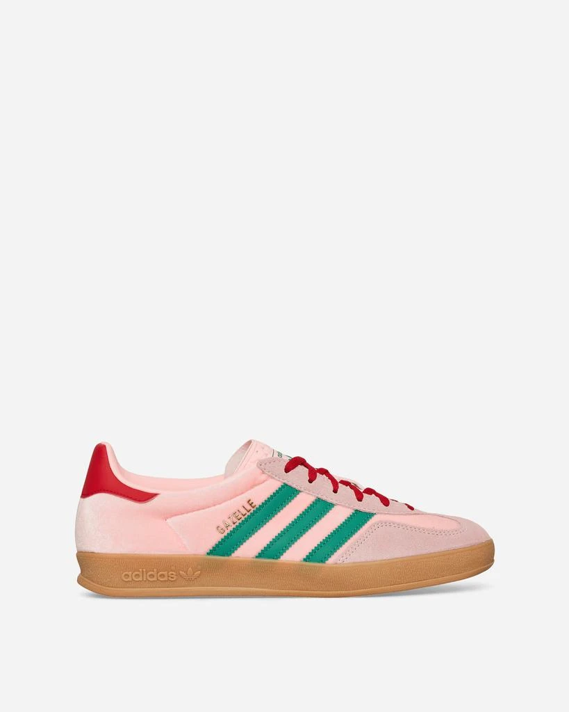 Adidas Women's Gazelle Indoor Sneakers Glow Pink / Court Green 1