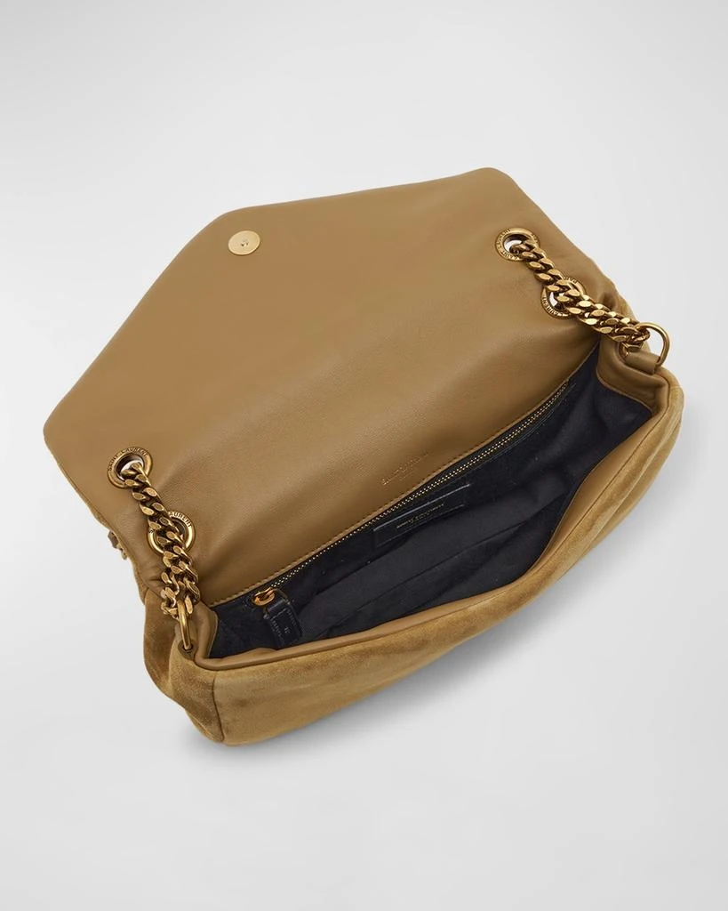 Yves Saint Laurent Calypso Small YSL Shoulder Bag in Suede 3
