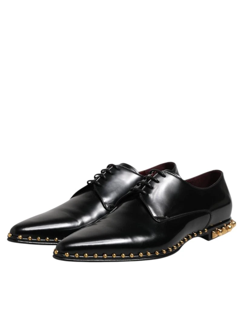 Dolce & Gabbana Leather Studded Derby Men Dress Men's Shoes 4