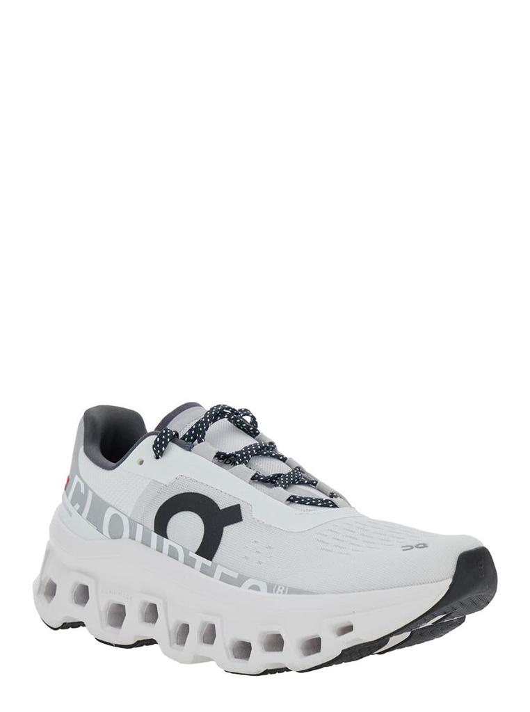 みーたこ Shop 'Cloudmonster' White Low Top Sneakers With Polka Dot