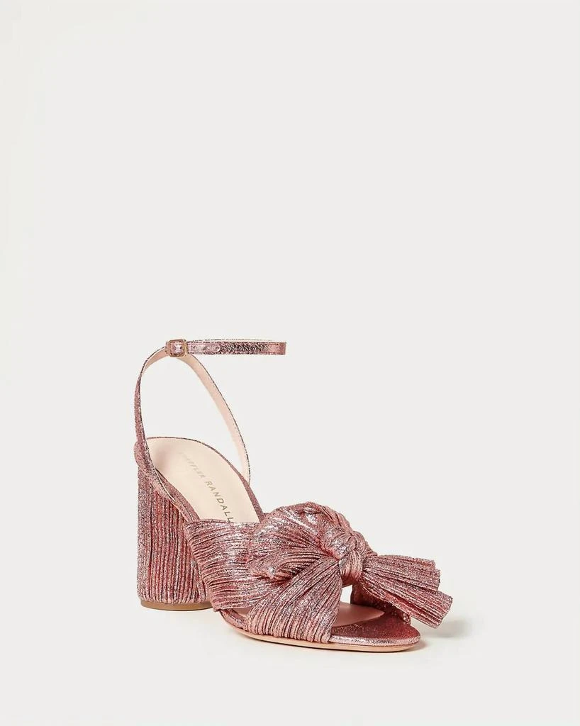 Loeffler Randall WOMEN'S CAMELLIA PLEATED BOW HEEL SANDAL 1