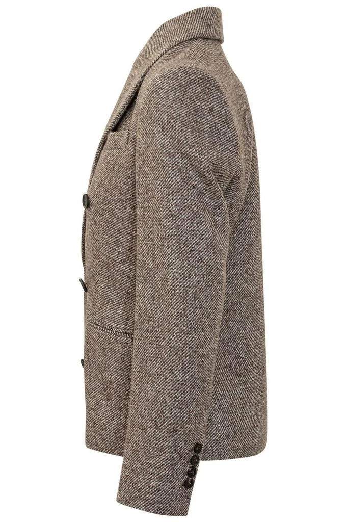 Brunello Cucinelli Brunello Cucinelli Double-Breasted Long Sleeved Blazer 3