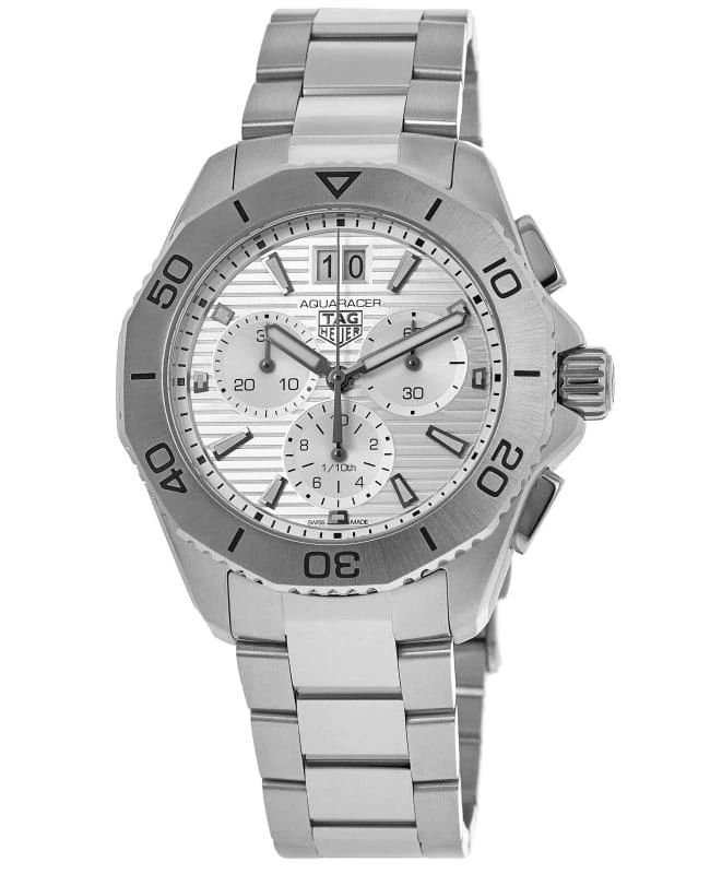 TAG Heuer Tag Heuer Aquaracer Professional 200 Date Quartz Chronograph Silver Dial Steel Men's Watch CBP1111.BA0627 1