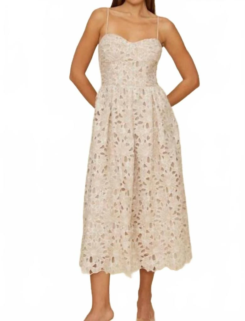 Women's Mona Lace Dress In Beige  On Sale Now with Up to 38% Off |  Discover Exclusive Deals & Savings at BeyondStyle  Authentic Lucy Paris  women|clothing|dresses with Limited-Time Discounts, Free