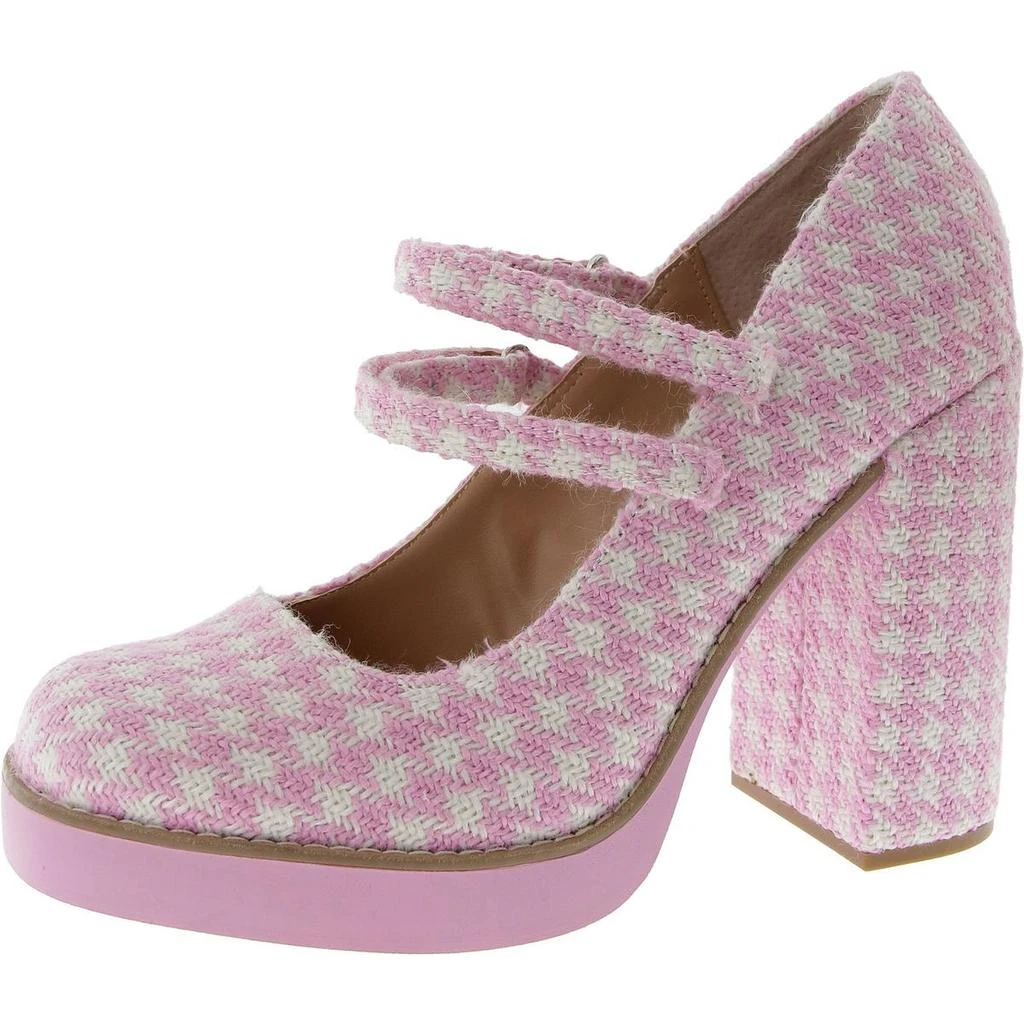 Steve Madden Twice Womens Patent Casual Block Heels 9