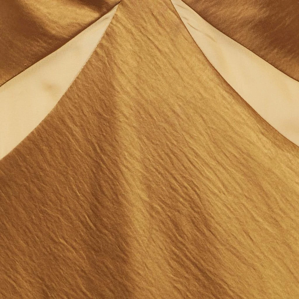 Arcina Ori Arcina Ori Brown Satin Devora Halter Neck Maxi Dress S 3