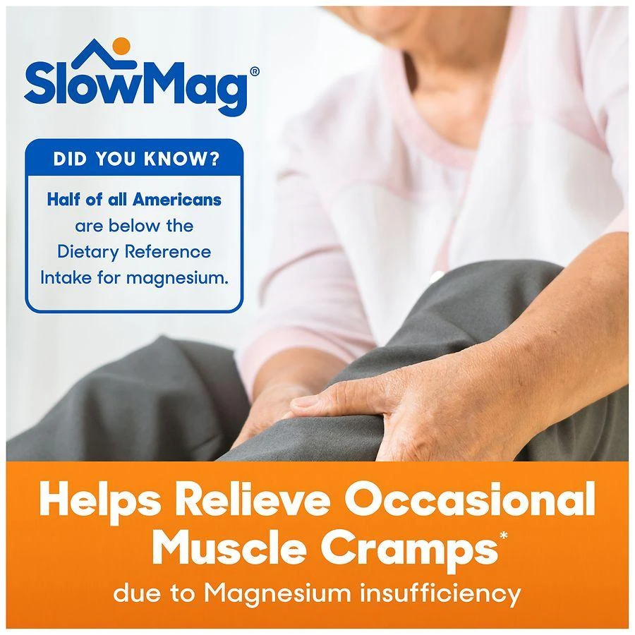 SlowMag MG Muscle + Heart Magnesium Chloride with Calcium Supplement 5