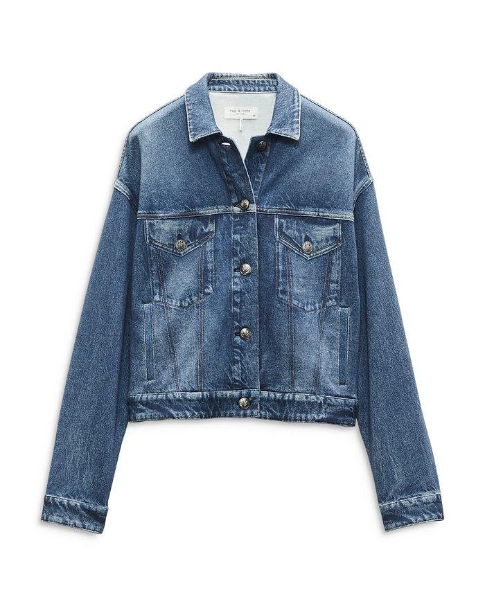 Rag & Bone Miramar Fleece Terry Trucker Jacket 7