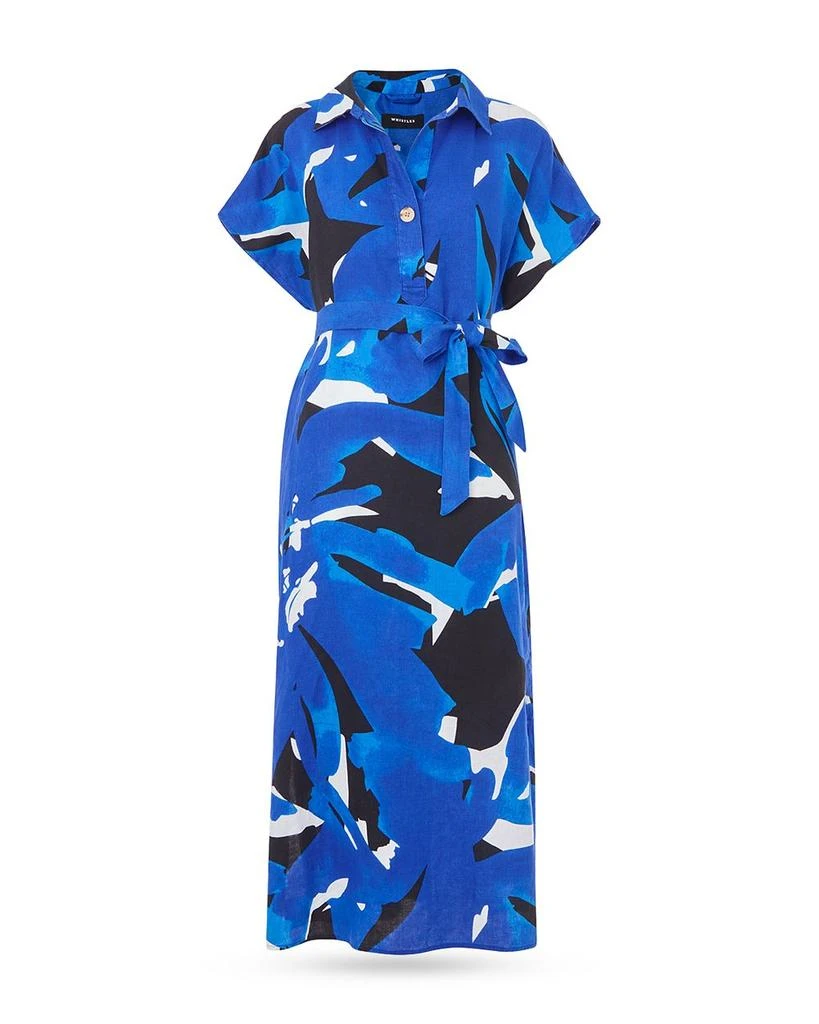 Whistles Abstract Blooms Linen Dress 6