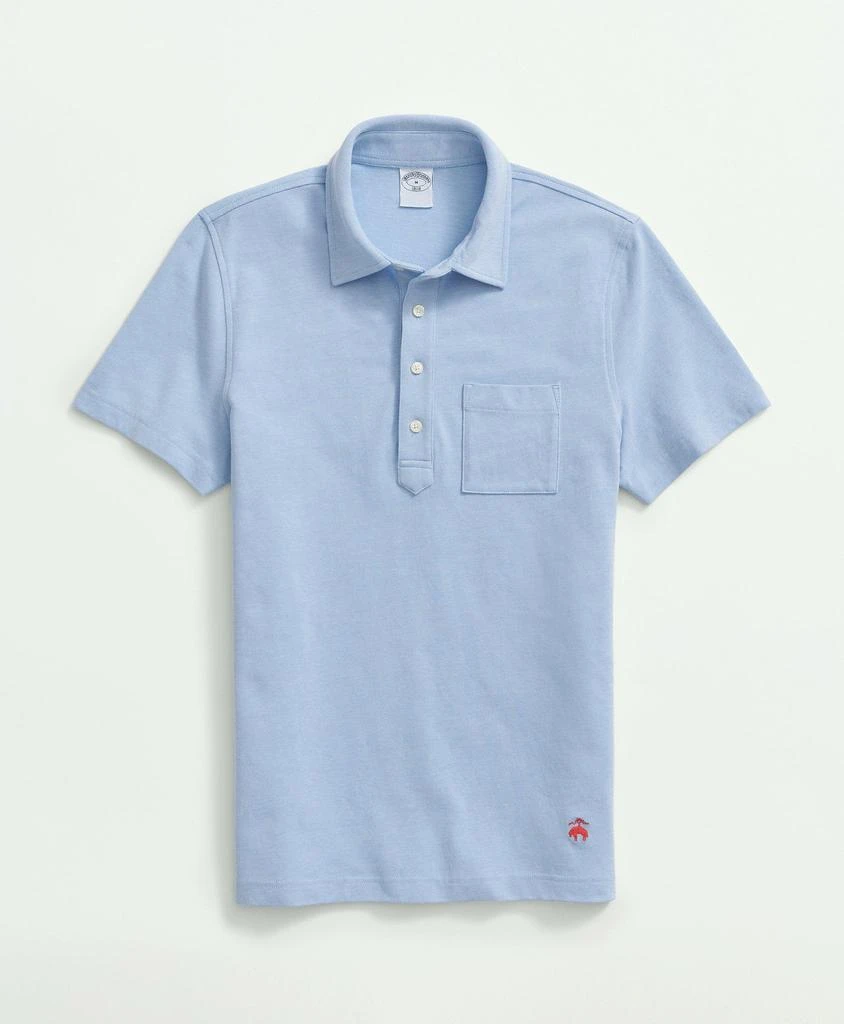 Brooks Brothers The Vintage Oxford-Collar Polo Shirt In Cotton Blend 1