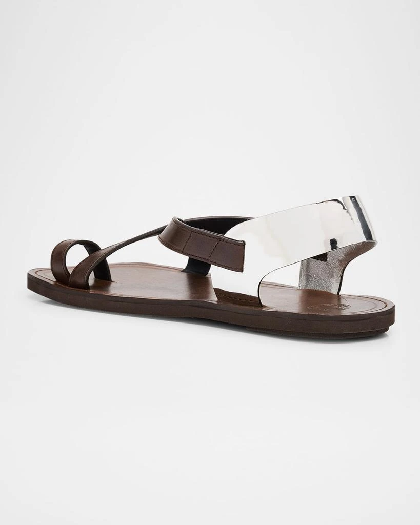 Dries Van Noten Men's Leather Slingback Sandals 4