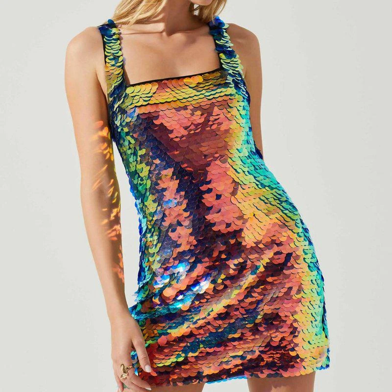 ASTR Sima Sequin Mini Dress 1