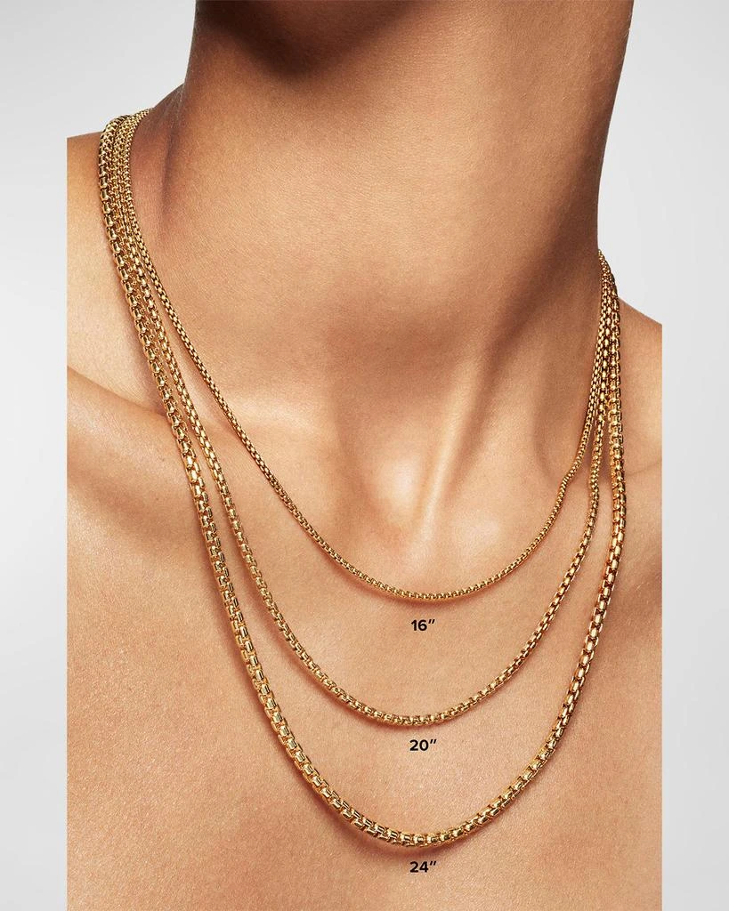 David Yurman 18k Yellow Gold Diamond Cushion Pendant Necklace 4