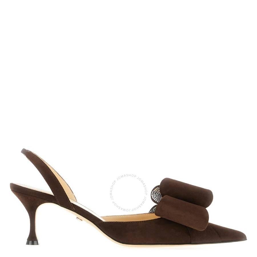 Mach & Mach Le Cadeau Bow Slingback Pumps