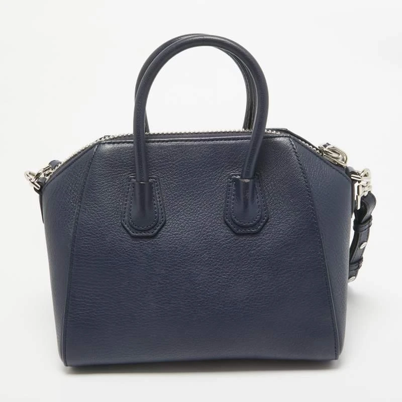 Givenchy Givenchy Navy Blue Leather Mini Antigona Satchel 4