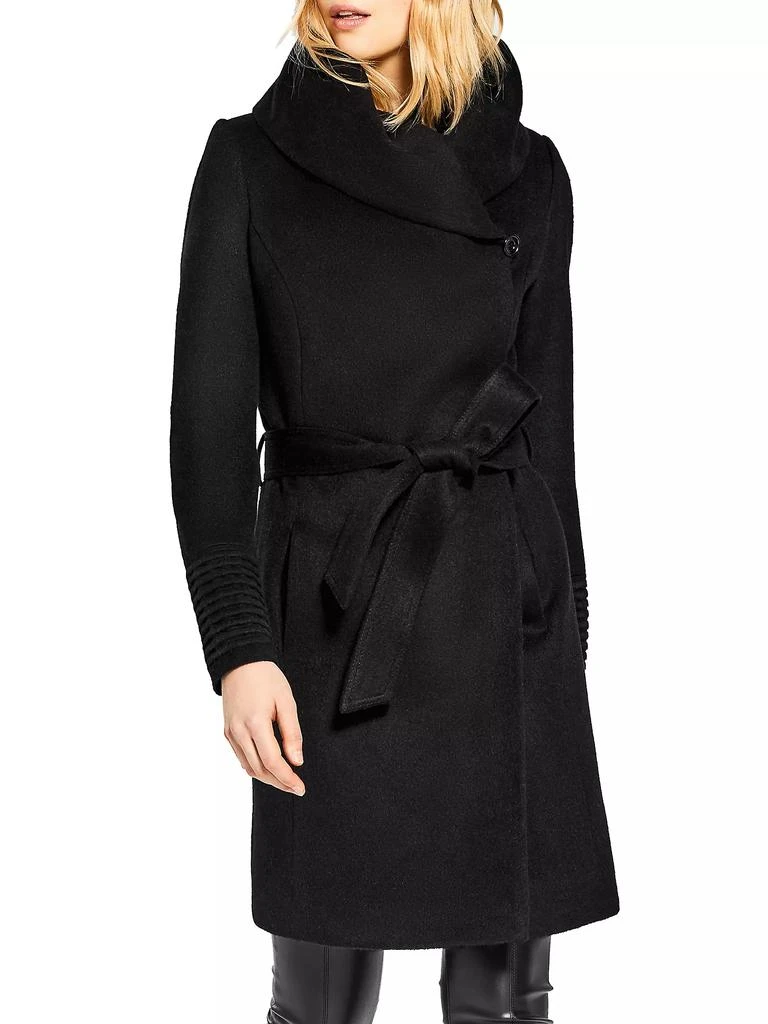 Sentaler Hooded Alpaca Wrap Coat 7