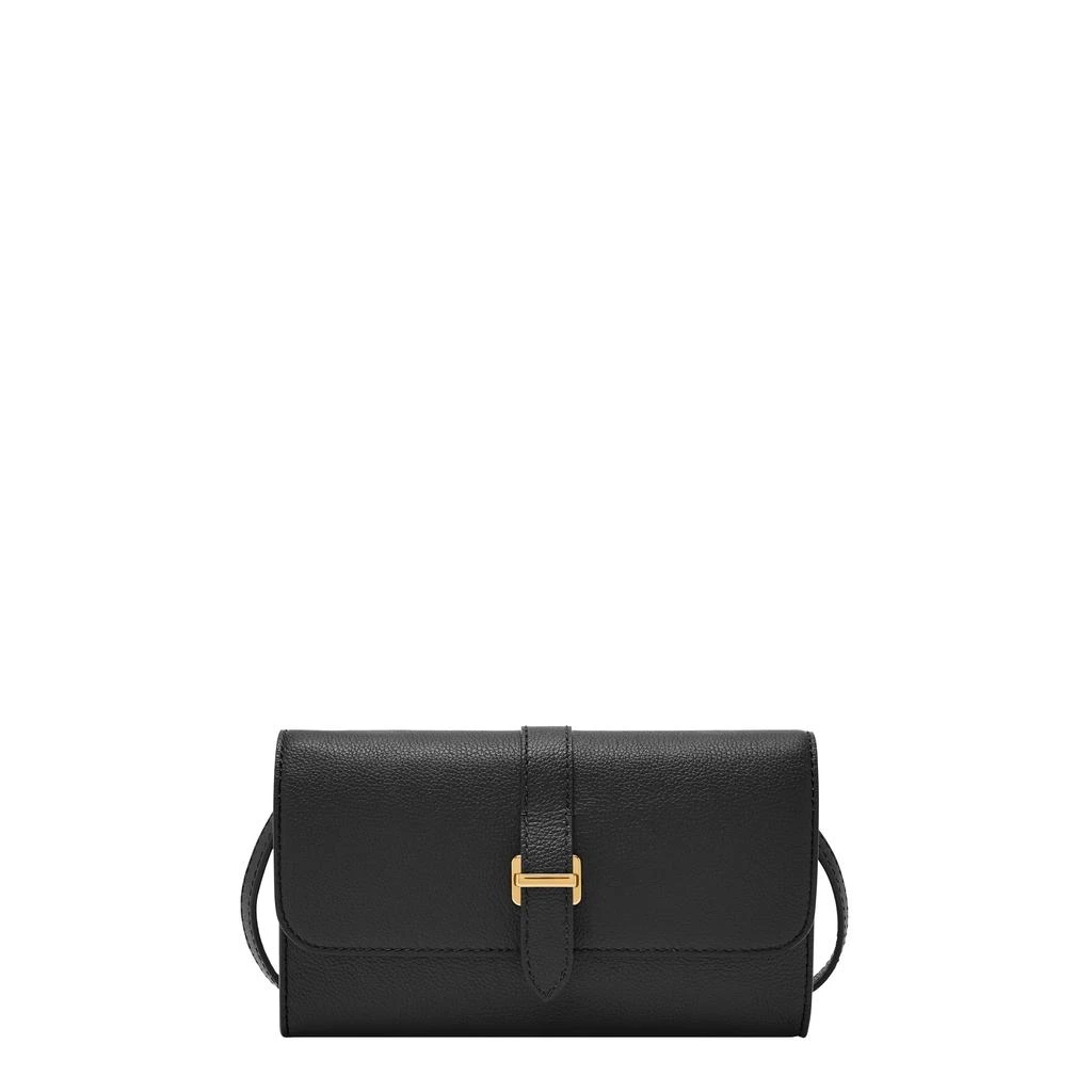 Fossil Women's Emery Leather Wallet Crossbody 1