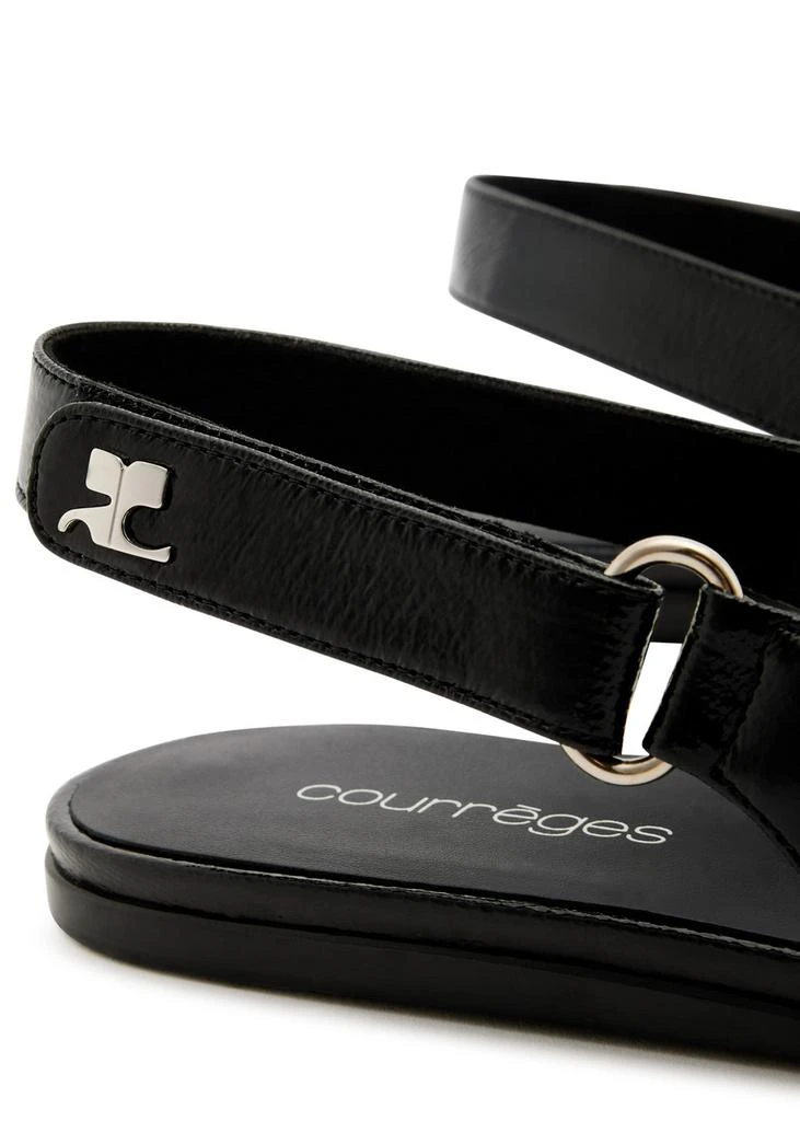 Courrèges Racer vinyl slingback ballet flats 4