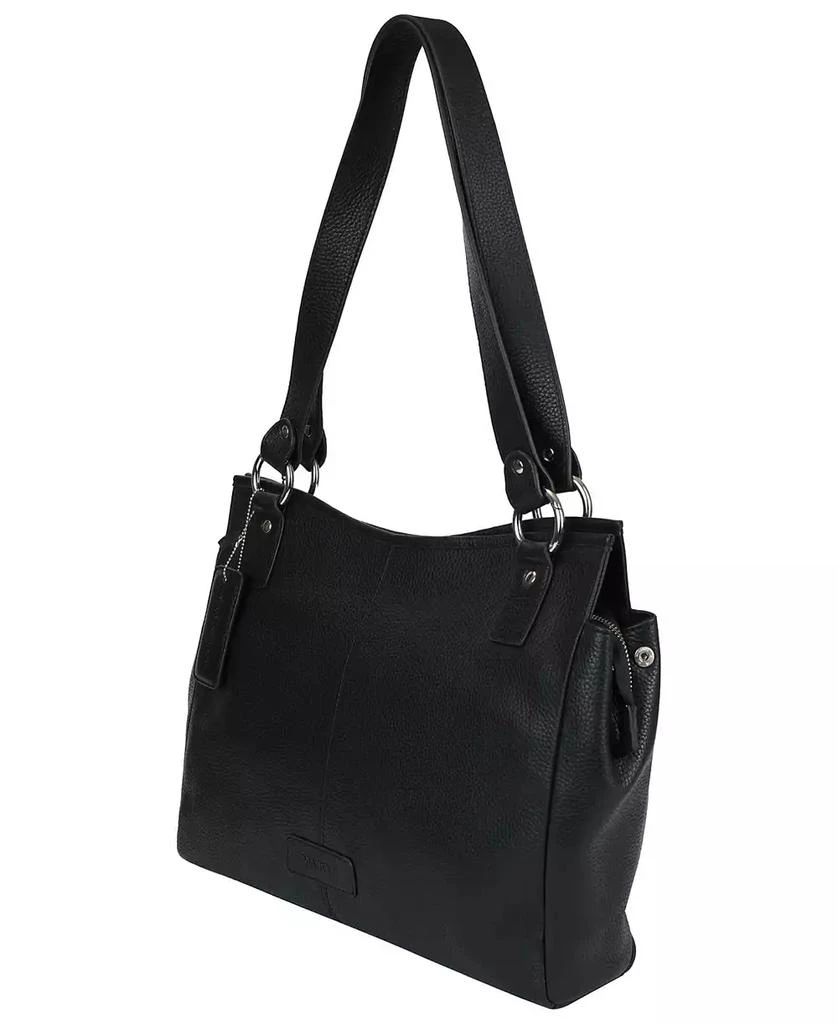 Mancini Leather Goods Pebble Kelsea Leather Shoulder Bag 2