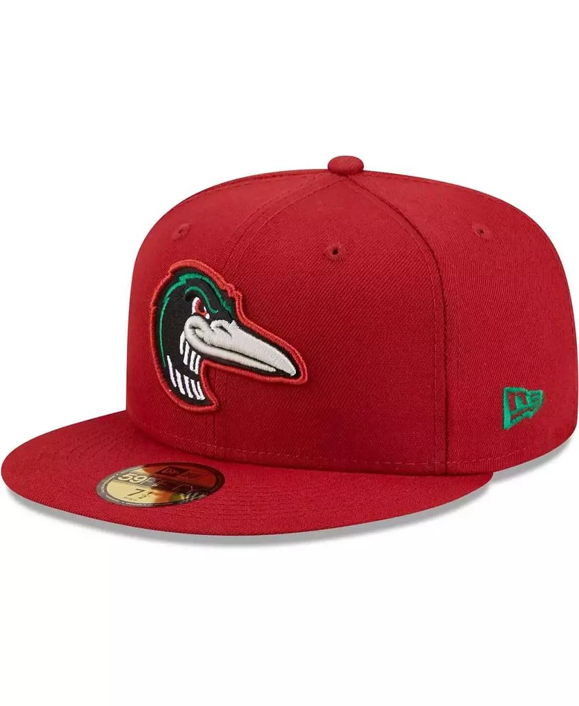 New Era Men's Red Great Lakes Loons Authentic Collection 59FIFTY Fitted Hat 1