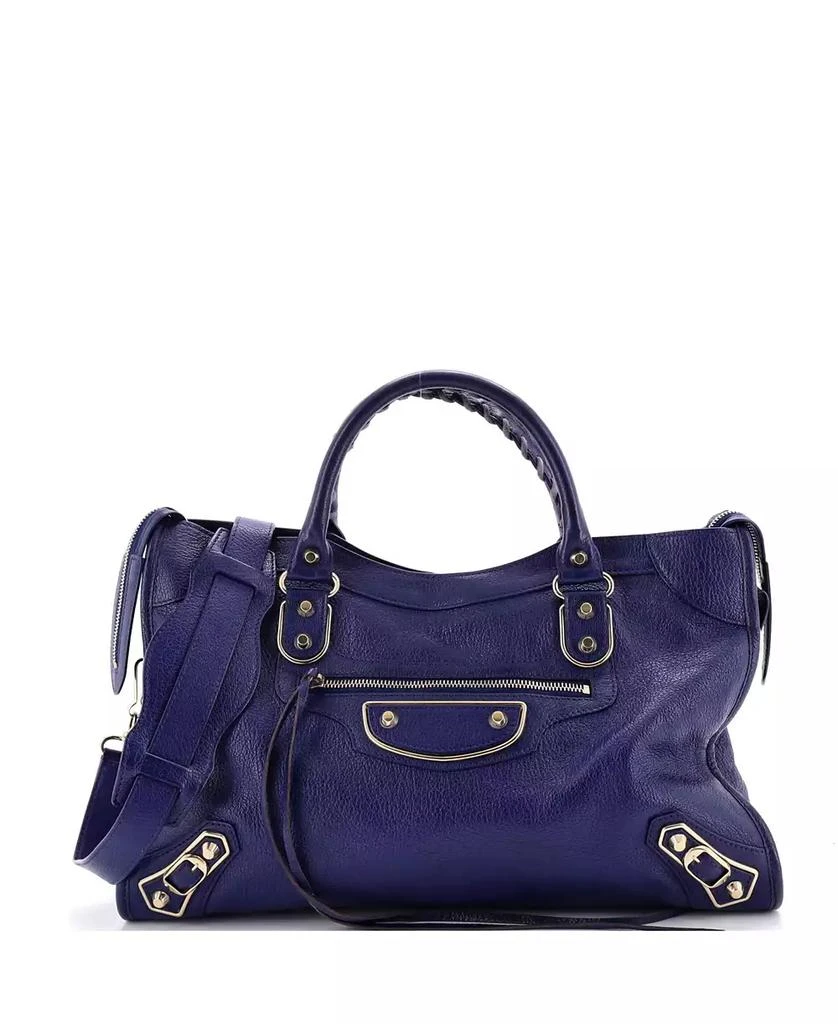 Pre-Owned Balenciaga Medium City Classic Metallic Edge Bag Leather 1