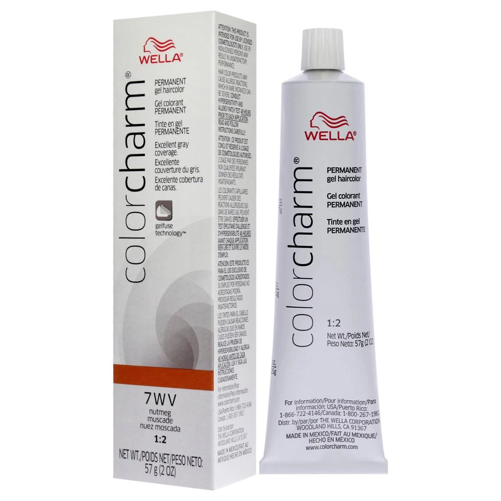 Wella Color Charm Permanent Hair Color Gel - 7WV Nutmeg by  for Women - 2 oz Hair Color 4