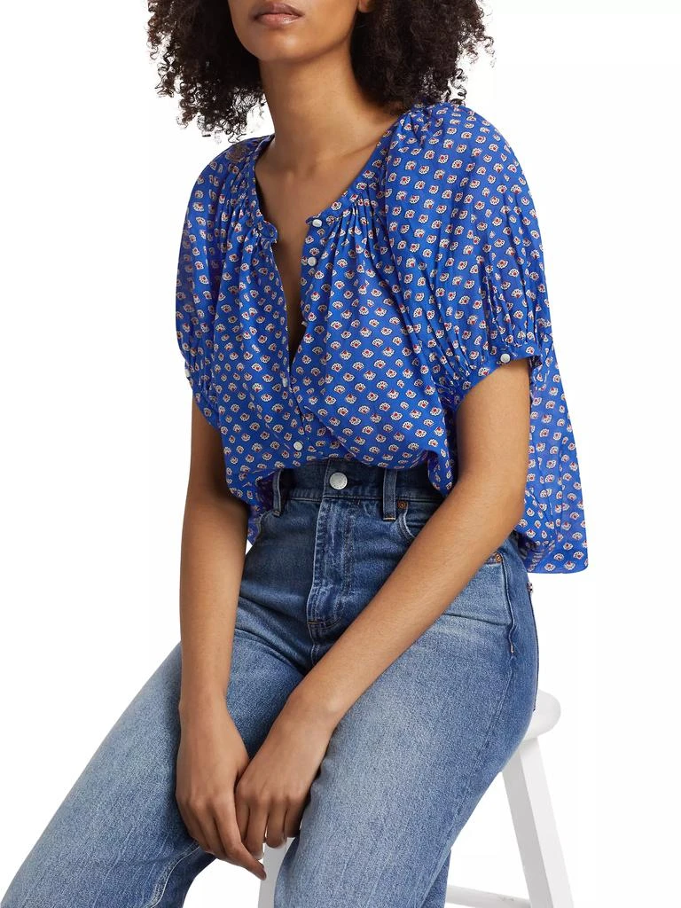DÔEN June Abstract Cotton Top 6