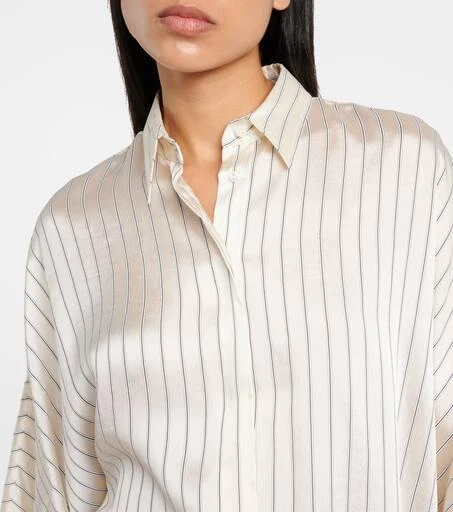 Brunello Cucinelli Striped satin blouse 5