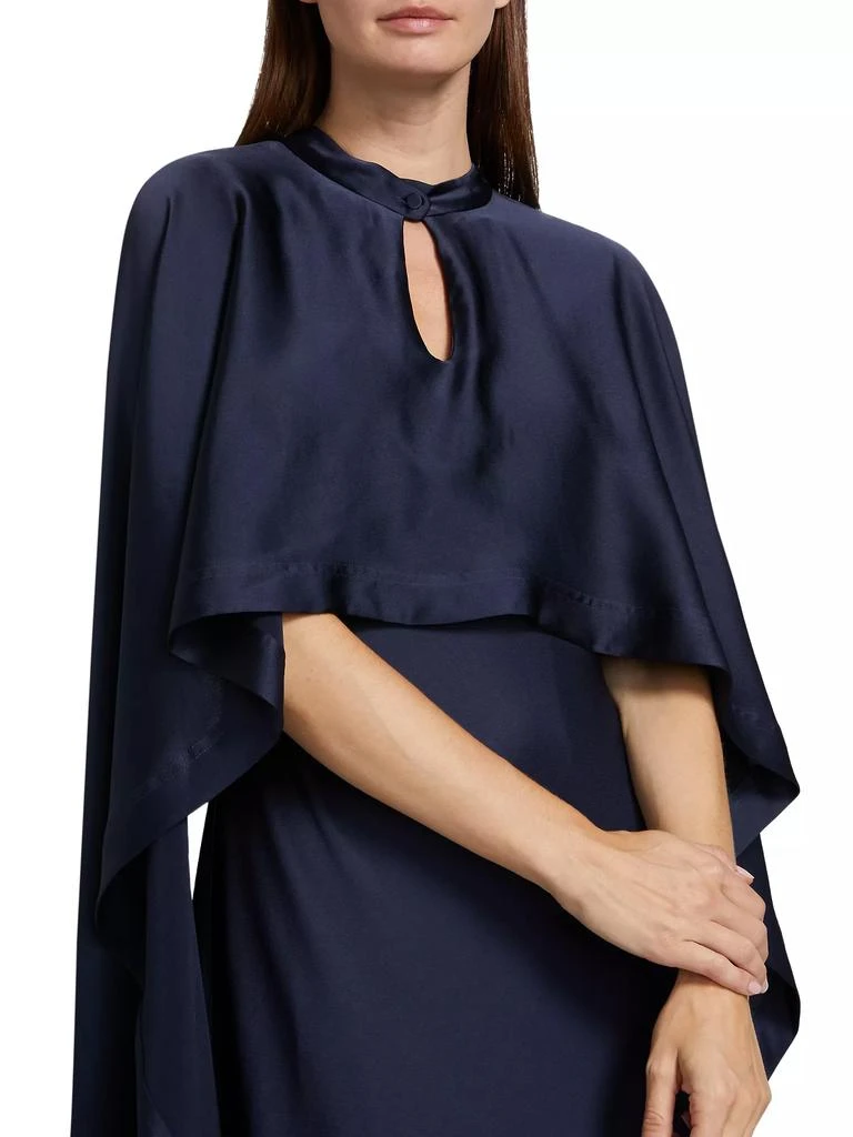SIMKHAI Amory Cape Cocktail Dress 6