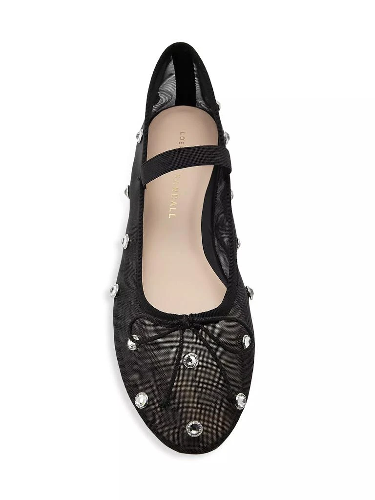 Loeffler Randall Leonie Crystal Mesh Ballet Flats 5