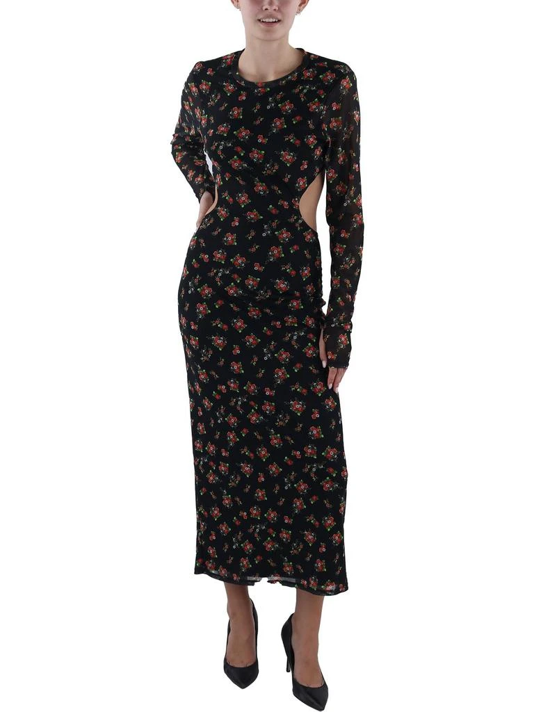 AFRM Womens Full Length Cut-Out Maxi Dress 1